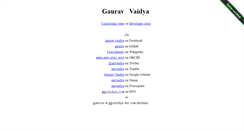 Desktop Screenshot of ggvaidya.com